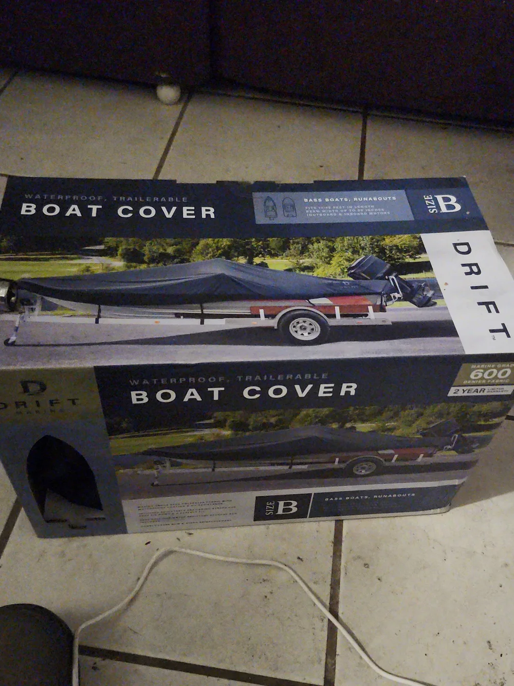DRIFT Boat Cover Size B - Navy/Black